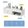 WSNCXFW Wall Mounted Barber Shop Tool Cabinet, Hanging Beauty Salon Station with Open Space,Hair Dryer Holes and Drawer,Barber Shop Tool Hair Salon Tool Table,A,50cm/19.68in view 3