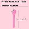 100PCS Facial Mask Spatula, DIY Plastic Mask Spoon Stick - Cosmetic Mask Applying Tool, Smooth Touch, Ergonomic Handle, for Facial Mask & Cream Application, Curve - Fitting Design view 2