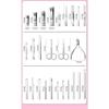 26-Piece Stainless Steel Manicure Pedicure Set with Cuticle Nipper, Nail Clippers & Grooming Kit view 3