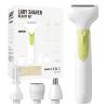 Electric Shaver for Women, 2025 Wet/Dry Razors for Women with LED Display,4 in 1 Cordless Hair Remover for Arms Legs Pubic Armpit Face, IPX7 Waterproof, Painless Electric Grooming Set view 1