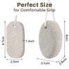 RAQEHO Natural Pumice Stone for Feet - 2Pcs Lime Foot Pumice Stone With Essential Oil Foot Care Pedicure Kit Corn Calloused Feet Remover Tool Foot Filer Pumice Scrubber for Heels Dead Skin Exfoliation view 2