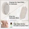 RAQEHO Natural Pumice Stone for Feet - 2Pcs Lime Foot Pumice Stone With Essential Oil Foot Care Pedicure Kit Corn Calloused Feet Remover Tool Foot Filer Pumice Scrubber for Heels Dead Skin Exfoliation view 4