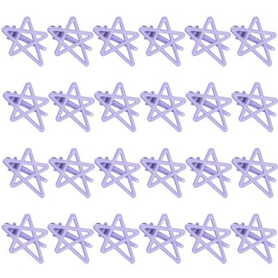 ELANE 24 Pcs Star Snap Hair Clips for Women Girl,Cute Hair Barrettes for Women Fine Thin Hair Accessories DIY