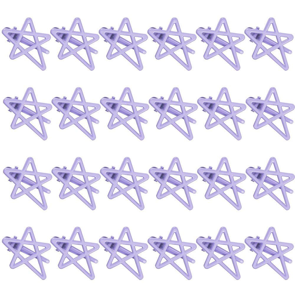 ELANE 24 Pcs Star Snap Hair Clips for Women Girl,Cute Hair Barrettes for Women Fine Thin Hair Accessories DIY
