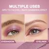 BINGBRUSH Glitter Eyeshadow Stick & Eyeliner Pencil, 4-in-1 Metallic Shimmer Cream Eyeshadow, Long-Lasting Waterproof Eye Brightener, Highly Pigmented Eye Makeup(#02-Lavender Gleam) view 3