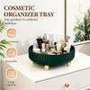 360Rotating Organizer,Lazy Cosmetic Perfume Storage Organizer,Large-Capacity Round Display Box,Suitable for Bathroom Countertops,Dressers (Peacock Green) view 3