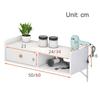 WSNCXFW Wall Mount Beauty Salon Station, Hanging Wall Cabinet with Open Space,Hair Dryer Holes and Drawer Hair Salon Tool Table Shelf,for Hair Salon, Beauty Shop,C,60cm/23.62in view 2