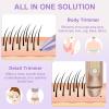 Bikini Trimmer for Women, 2-in-1 Electric Razor for Women, IPX6 Waterproof Wet & Dry Dermave Bikini Shaver, Rechargeable Pubic Hair Trimmer, Electric Shaver for Legs Body Face Hair view 4