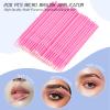 300 PCS Eyelash Extension Supplies Kit, Disposable Micro Swab Brush, Eyebrow Spoolie, Lip Brush, Mascara Wand Applicator (Light pink) view 4