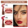 2in1 Gradient Lip Liner & Lipstick Combo,Matte Longwear Waterproof Lip Pencil with Cone Tip,Smudge Proof Crayon for Flawless Ombre Contour,Women's Long Lasting Makeup Set (02Blush Taupe+06Berry Burst) view 3