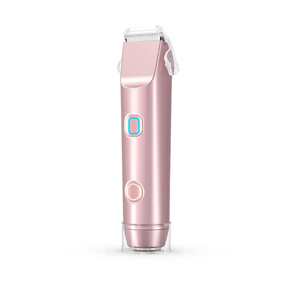 Double Head Dual Purpose Hair Trimmer,Dual Head Shaver WomenRechargeable Electric Shaver for Women,New 2-in-1 Bikini TrimmerPink