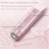 Double Head Dual Purpose Hair Trimmer,Dual Head Shaver WomenRechargeable Electric Shaver for Women,New 2-in-1 Bikini TrimmerPink view 3