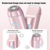 Double Head Dual Purpose Hair Trimmer,Dual Head Shaver WomenRechargeable Electric Shaver for Women,New 2-in-1 Bikini TrimmerPink view 4