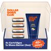 Dollar Shave Club | 6 Blade Razor Refills (4 Pack) and Shave Butter 3 ounce | 6 Stainless Steel Blades for a Close & Comfortable Shave | Razors for Men view 1