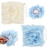 2 Pcs Bar Soap Loofah Pouch, Loofah Washcloth, Easy-Hang Bath Sponge with Secure Drawstring, for Gentle Exfoliation and Fresh Skin view 1