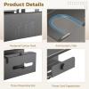 Carbon Steel Wall-Mounted Hair Dryer Rack with Shelf for Bathroom and Salon Storage view 2