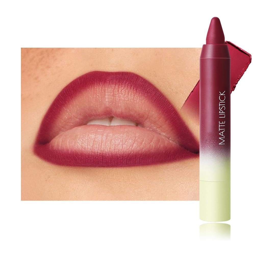 BINGBRUSH 2in1 Matte Lip Liner and Lipstick Combo, Lipsticks for Women, Longwear Waterproof Red Lip Liner Pencil, Matte lipstick Smudge Proof lipstain, Women's Long Lasting Lip Makeup (5#Red Drama)