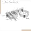 Space Aluminum Wall-Mounted Organizer for Hair Dryers & Curling Irons, Bathroom Storage Solution view 2