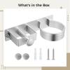 Space Aluminum Wall-Mounted Organizer for Hair Dryers & Curling Irons, Bathroom Storage Solution view 4