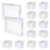 50 Pcs Mini Clear Makeup Bag Travel Toiletry Organizer Zipper Pouches, 8.66 x 6.88 Inches Waterproof Organizer, Vacation Bathing Suits Storage Bags, Fit Cosmetic Vanity Drawers Sorting Storage view 1