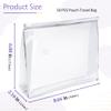 50 Pcs Mini Clear Makeup Bag Travel Toiletry Organizer Zipper Pouches, 8.66 x 6.88 Inches Waterproof Organizer, Vacation Bathing Suits Storage Bags, Fit Cosmetic Vanity Drawers Sorting Storage view 2