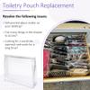 50 Pcs Mini Clear Makeup Bag Travel Toiletry Organizer Zipper Pouches, 8.66 x 6.88 Inches Waterproof Organizer, Vacation Bathing Suits Storage Bags, Fit Cosmetic Vanity Drawers Sorting Storage view 3