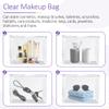 50 Pcs Mini Clear Makeup Bag Travel Toiletry Organizer Zipper Pouches, 8.66 x 6.88 Inches Waterproof Organizer, Vacation Bathing Suits Storage Bags, Fit Cosmetic Vanity Drawers Sorting Storage view 4