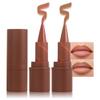 2in1 Gradient Lip Liner & Lipstick Combo,Matte Longwear Waterproof Lip Pencil with Cone Tip,Smudge Proof Crayon,Ombre Contour,Women's Long Lasting Makeup Set-(04#Cinnamon Spice+05#Caramel Latte) view 1