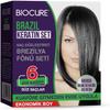 Biocure Brazilian Keratin Hair Straightening Set, No-Salt Shampoo, At-Home Treatment Kit, 100ml, 6-Month Results view 2