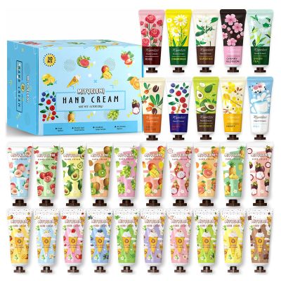 30 Pack Hand Cream Gift Set, Hand Lotion Travel Size for Dry Hands, Gifts for Women,Teen girls, Holidays, Birthdays, Thank You Gifts, Christmas, Stocking Stuffers, Small Gifts Unisex Bulk 20ml