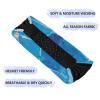 Yoogain Abstract Art Square Splash Ink Blue Non-Slip? headband holder Elastic sweaty bands for Athletic Sports Workouts Running Athletic Sports view 2