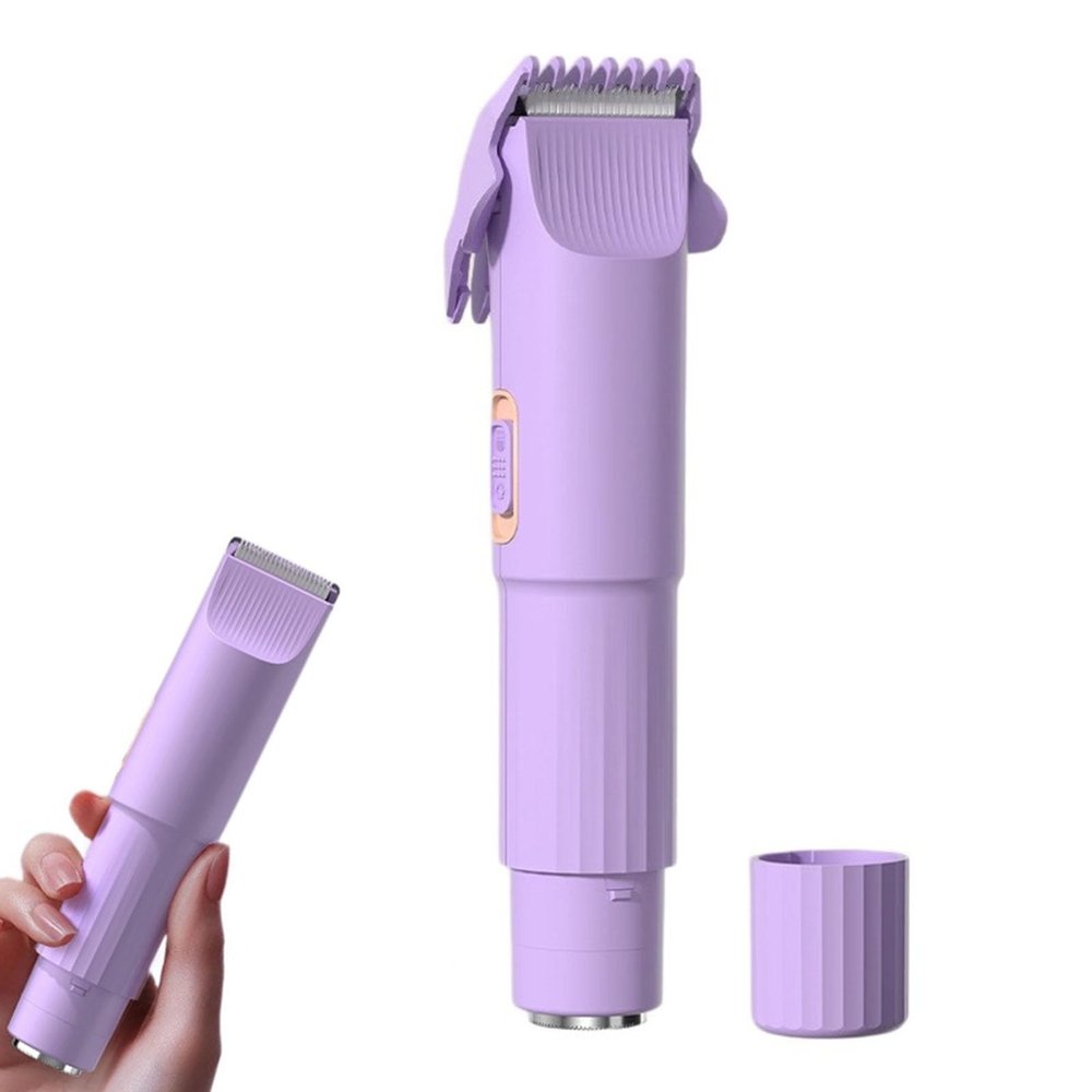 Dual Head Shaver Women,2025 Bikini Trimmer for Women,2 in 1 Wet & Dry Waterproof Electric RazorNew 2-in-1 Bikini Trimmer(Violet)