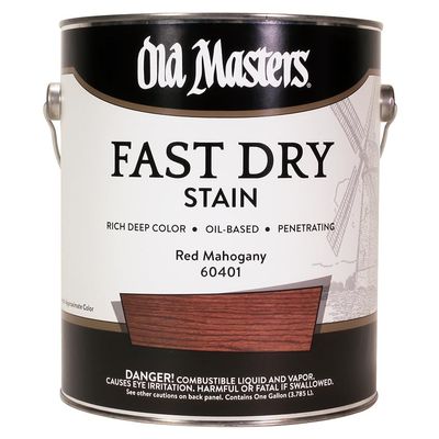 2-Pack of 1 Gal Old Masters 60401 Red Mahogany Fast Dry Stain Interior Oil-Based Wood Stain