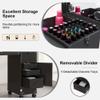 Foldable Nails Table for Nail Tech, Portable Manicure Table Nail Station for Home, Travel Nails Desk with Drawers & LED Mirror and Bluetooth, Portable Manicure Tables with Telescopic Pole (Black) view 4