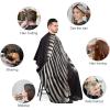 Animal Zebra Barber Cape Waterproof Hair Cutting Cape with Adjustable Snap Closure Salon Cape Hair Cutting Accessories for Men Women view 3