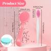 6 Pcs Silicone Face Brush Manual Face Scrub Brush Soft Facial Brushes Skin Friendly Scrubber Exfoliator Cleaner for Women and Men Blackheads Whiteheads Makeup Residues Removal view 2