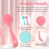 6 Pcs Silicone Face Brush Manual Face Scrub Brush Soft Facial Brushes Skin Friendly Scrubber Exfoliator Cleaner for Women and Men Blackheads Whiteheads Makeup Residues Removal view 4