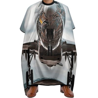 Airplane Art Barber Cape Waterproof Hair Cutting Cape with Adjustable Snap Closure Salon Cape Hair Cutting Accessories for Men Women