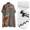 Abstract Monster Barber Cape Waterproof Hair Cutting Cape with Adjustable Snap Closure Salon Cape Hair Cutting Accessories for Men Women view 4