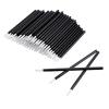 100 PCS Lip Brushes Disposable Lip Gloss Wands Disposable Lips Gloss Wands Pyo Cookie Paint Brushes Small Lipstick Applicator Makeup Lips Brush Mini Makeup Brushs for Lipstick Women (Black) view 1