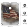 American Flag Barber Cape Waterproof Hair Cutting Cape with Adjustable Snap Closure Salon Cape Hair Cutting Accessories for Men Women view 2