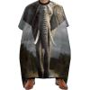 3D Elephant Barber Cape Waterproof Hair Cutting Cape with Adjustable Snap Closure Salon Cape Hair Cutting Accessories for Men Women view 1