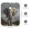 3D Elephant Barber Cape Waterproof Hair Cutting Cape with Adjustable Snap Closure Salon Cape Hair Cutting Accessories for Men Women view 2