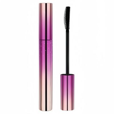 Black Mascara with A Special Brush Head Contains Long and Short Brush, For Upper/Lower/Sparse Eyelashes, Long-Lasting, No Smudge, Waterproof and Easy to Remove, Lengthening, Natural