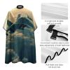 Aircraft Fighter Jets Barber Cape Waterproof Hair Cutting Cape with Adjustable Snap Closure Salon Cape Hair Cutting Accessories for Men Women view 4