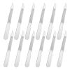 12 Pcs Metal Nail Files, Fingernail Files 3.6 Stainless Steel Thin Durable Nail File with Curved Sharp Pointed Tip Fingernail File view 1