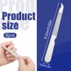 12 Pcs Metal Nail Files, Fingernail Files 3.6 Stainless Steel Thin Durable Nail File with Curved Sharp Pointed Tip Fingernail File view 2