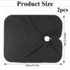 2 Pcs Hair Cut Cape Professional Barber Cape for Adults with Adjustable Snap Closure Waterproof Salon Capes for Men and Women, Black view 2