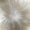 Hair Wonders Toupee Hair Systems for Men Hairpieces Fine Mono Poly Skin Mens Toupee Human Hair System Prosthesis Protesis Capilar Para Hombre 8X10#60RY All White 120% Density view 3