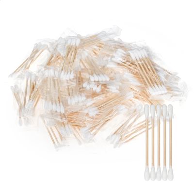 Cotton Swabs In Bulk, Travel-Sized Cotton Swabs, Individually Wrapped Double-Ended Cotton Swabs. Ideal For Ear Cleaning, Makeup Application, Hotels, And Travel (300 Packs)